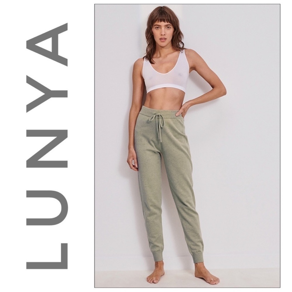 NEW! Lunya Cozy Cotton Silk Jogger Pants Size XS